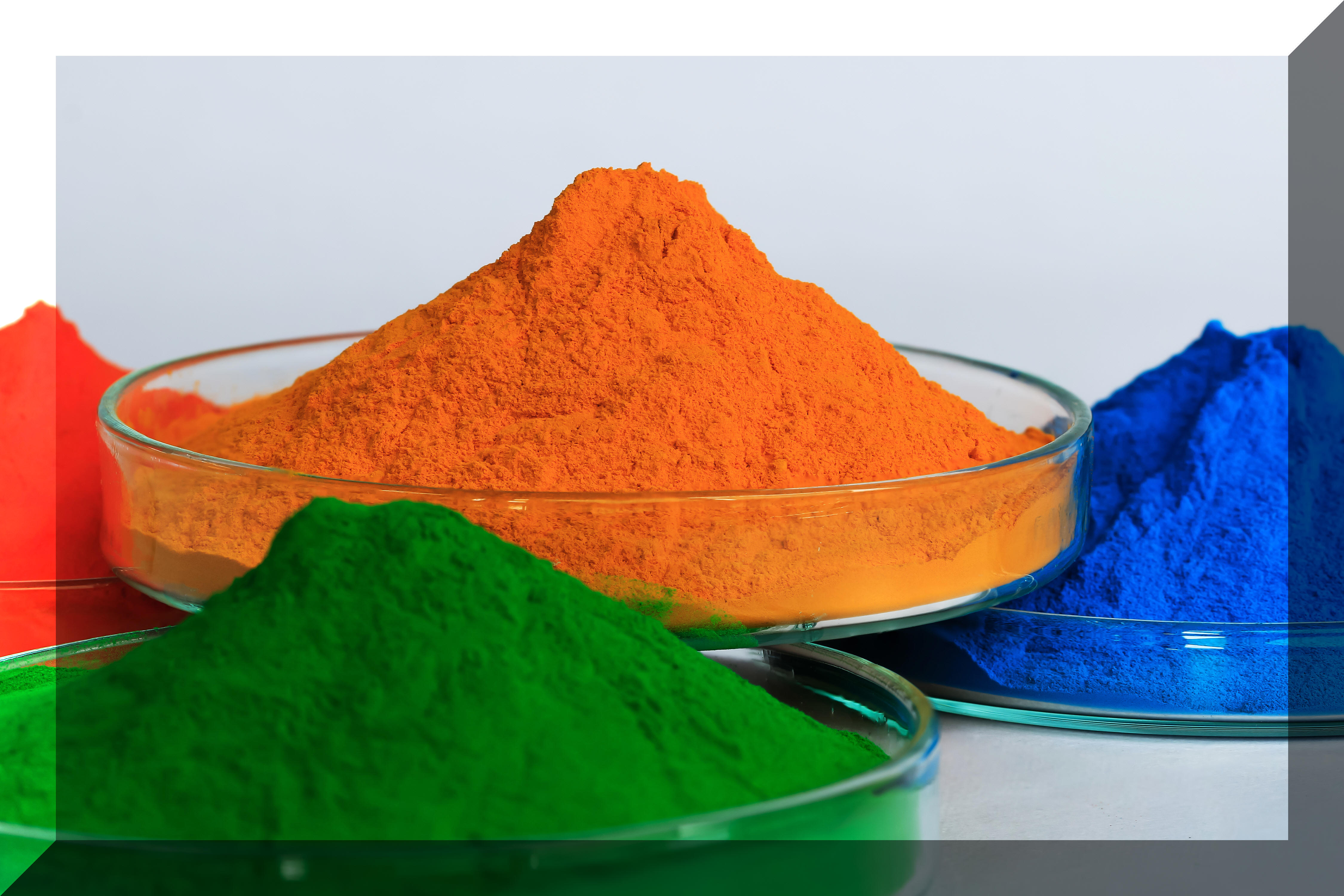 Powder coating produces a thick durable coatings without runs or sags